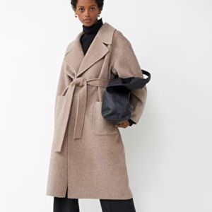 Brand new Beige wool coat from & Other Stories! Sz SMALL